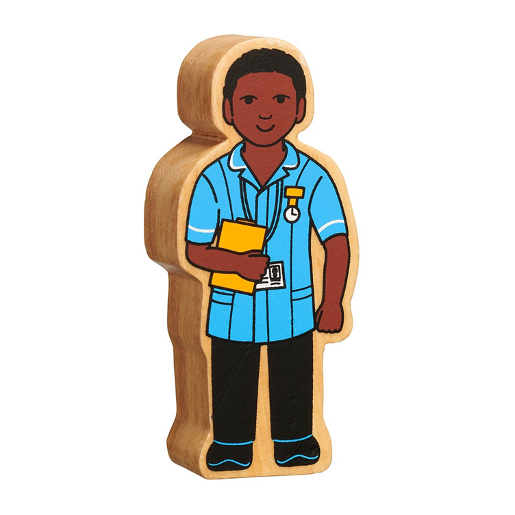 Holzfigur Fachperson Pflege