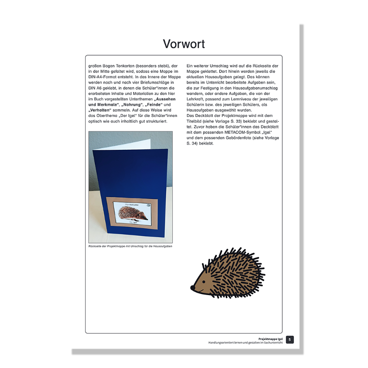 Projektmappe Igel Handlungsorientiert lernen und gestalten im Sachunterricht - 3