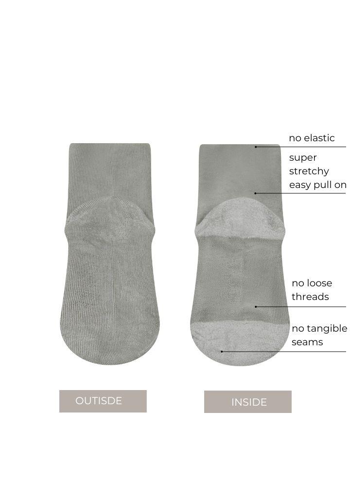 Socken reizarm in grau - 5