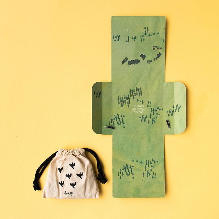 Taschenformat Puzzle Welt - 3