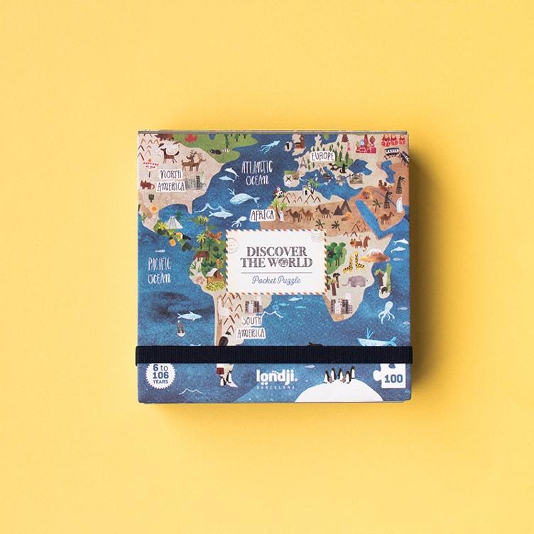 Taschenformat Puzzle Welt