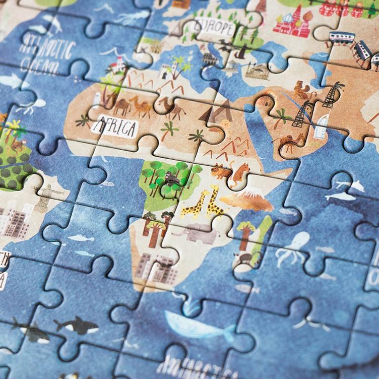 Taschenformat Puzzle Welt - 4