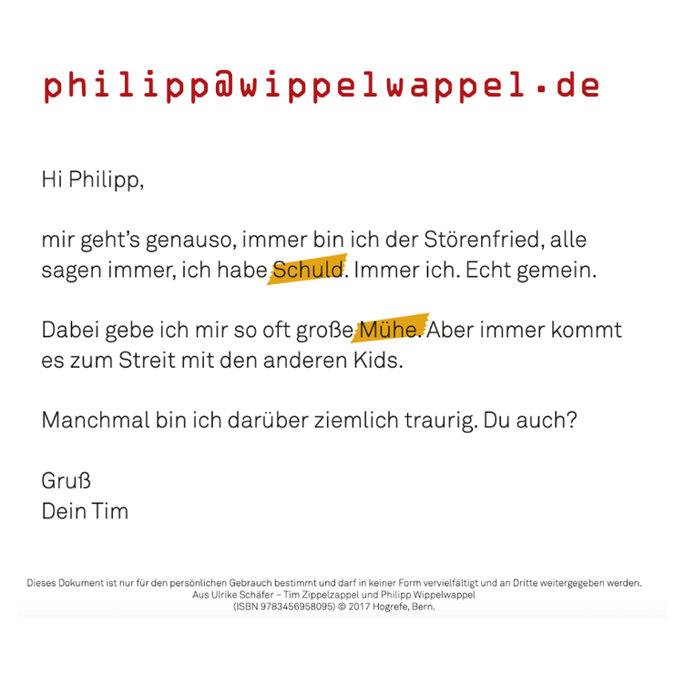 Tim Zippelzappel und Philipp Wippelwappel - Eine Geschichte für Kinder mit ADS / ADHS-Syndrom - 2