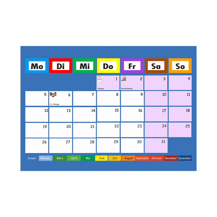 UKalender 2026 - Schweizer Ausgabe