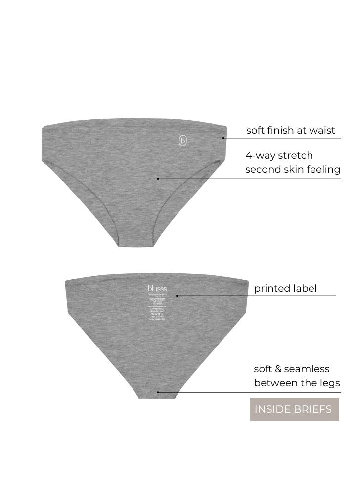 Unterhosenslip nahtlos grau - 1