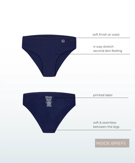 Unterhosenslip nahtlos marine - 1
