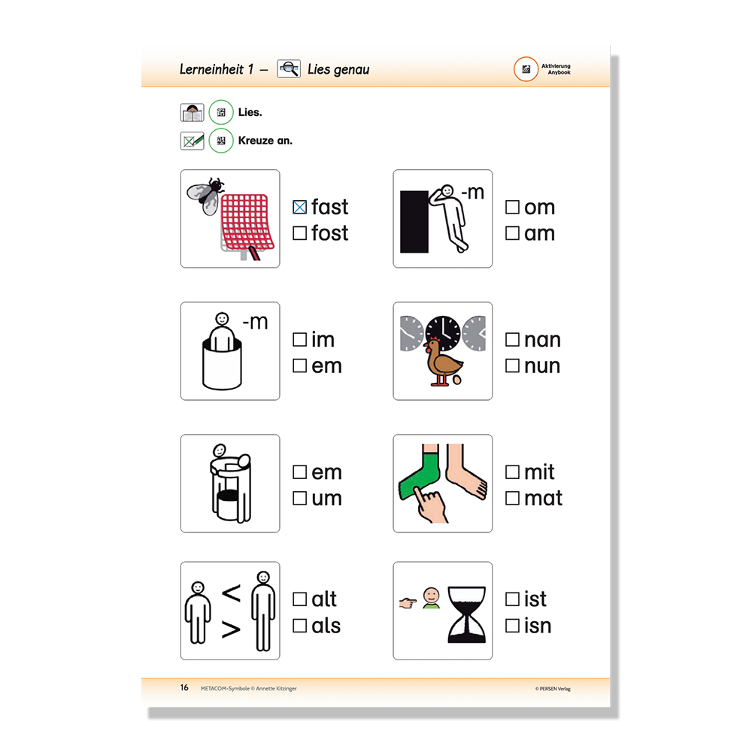 Wortschatzerweiterung mit METACOM-Symbolen - 1
