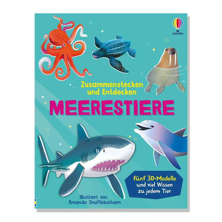 Zusammenstecken und Entdecken: Meerestiere